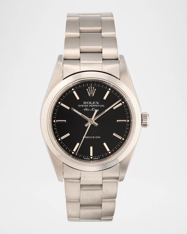 Rolex Stainless Steel Oyster Perpetual Air-King Precision 34mm Vintage 1998 Watch